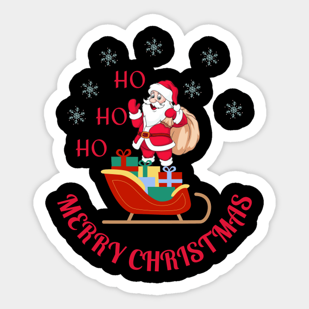 Merry Christmas Santa sleigh Sticker by Mr.Dom store